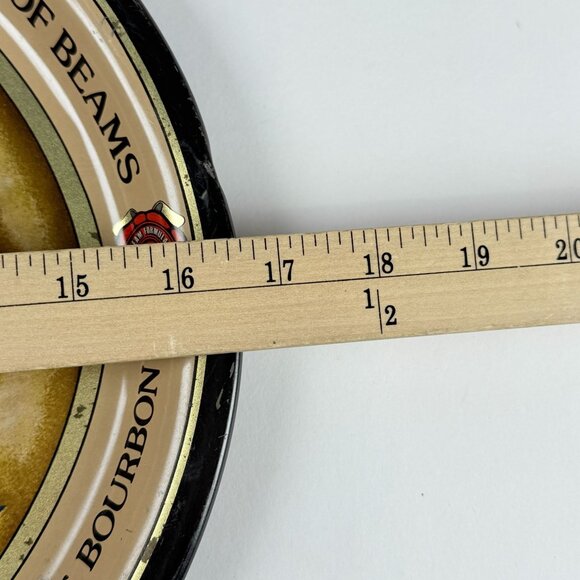 Vintage Jim Beam Metal Tray 1980 Bar Wall Sign Bourbon Whiskey Decor USA - Picture 8 of 9